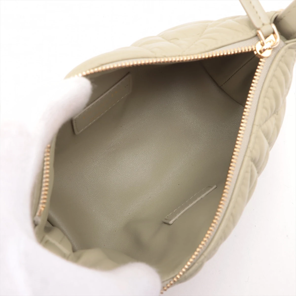 クリスチャンディオール カナージュ ノマドポーチ レザー