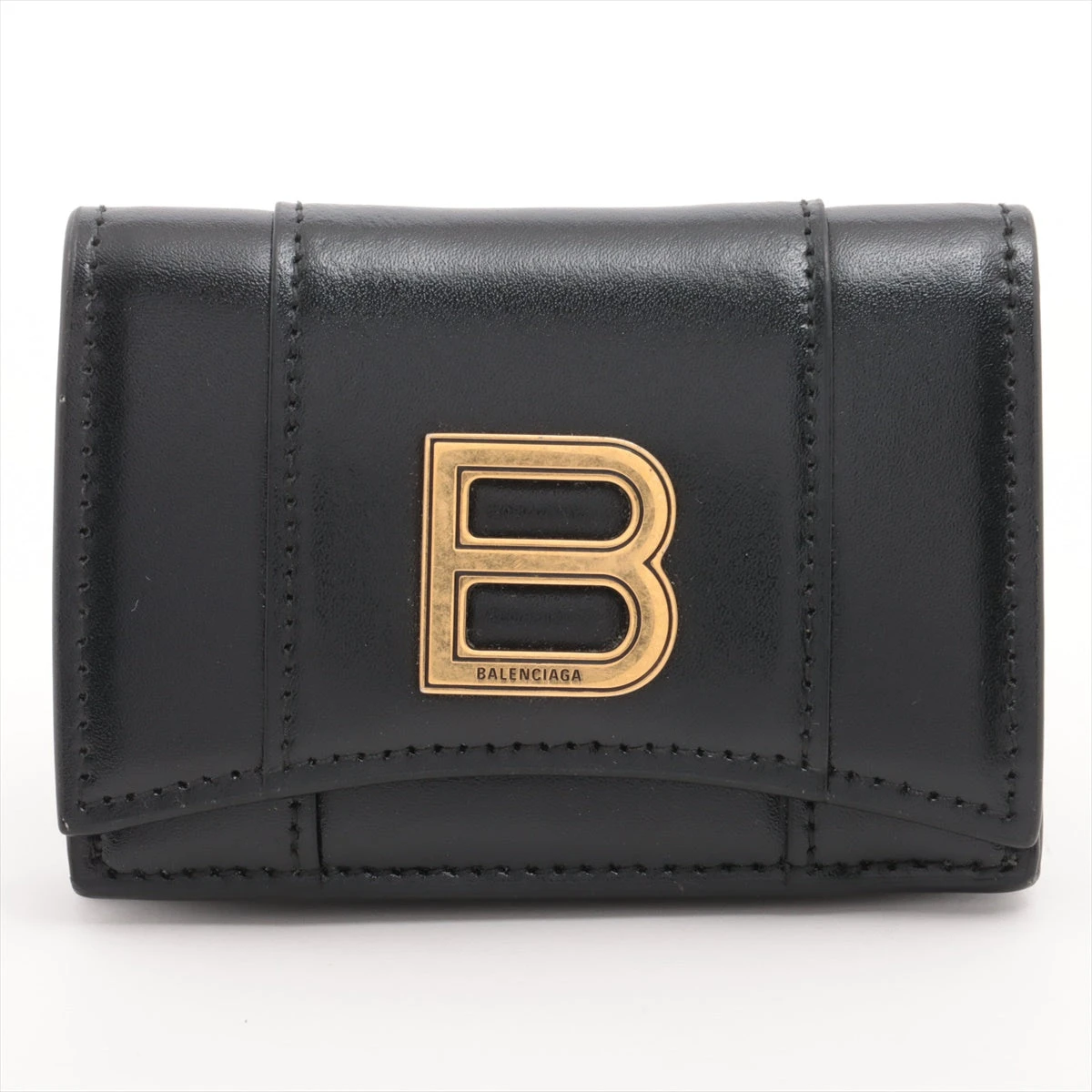 バレンシアガ 600212 レザー ミニ ウォレット 財布 シボ革 バレンシアガ Bロゴ 600212 レザー コンパクトウォレット
