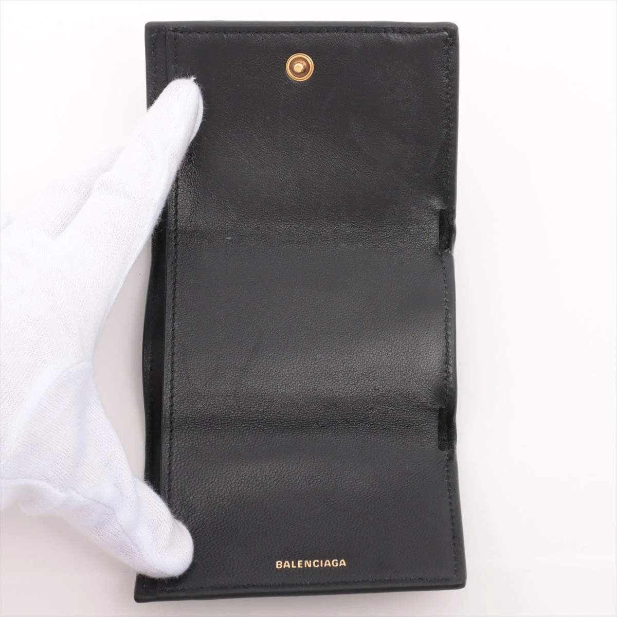 バレンシアガ Bロゴ 600212 レザー コンパクトウォレット