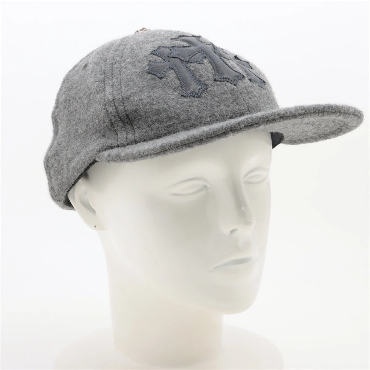 クロムハーツ トラッカー キャップ ウール×レザー ONE SIZE 53