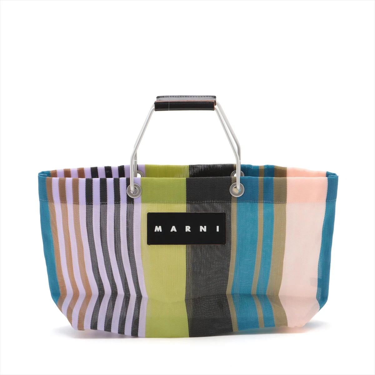 マルニ マーケット ビニール ハンドバッグ マルチカラー