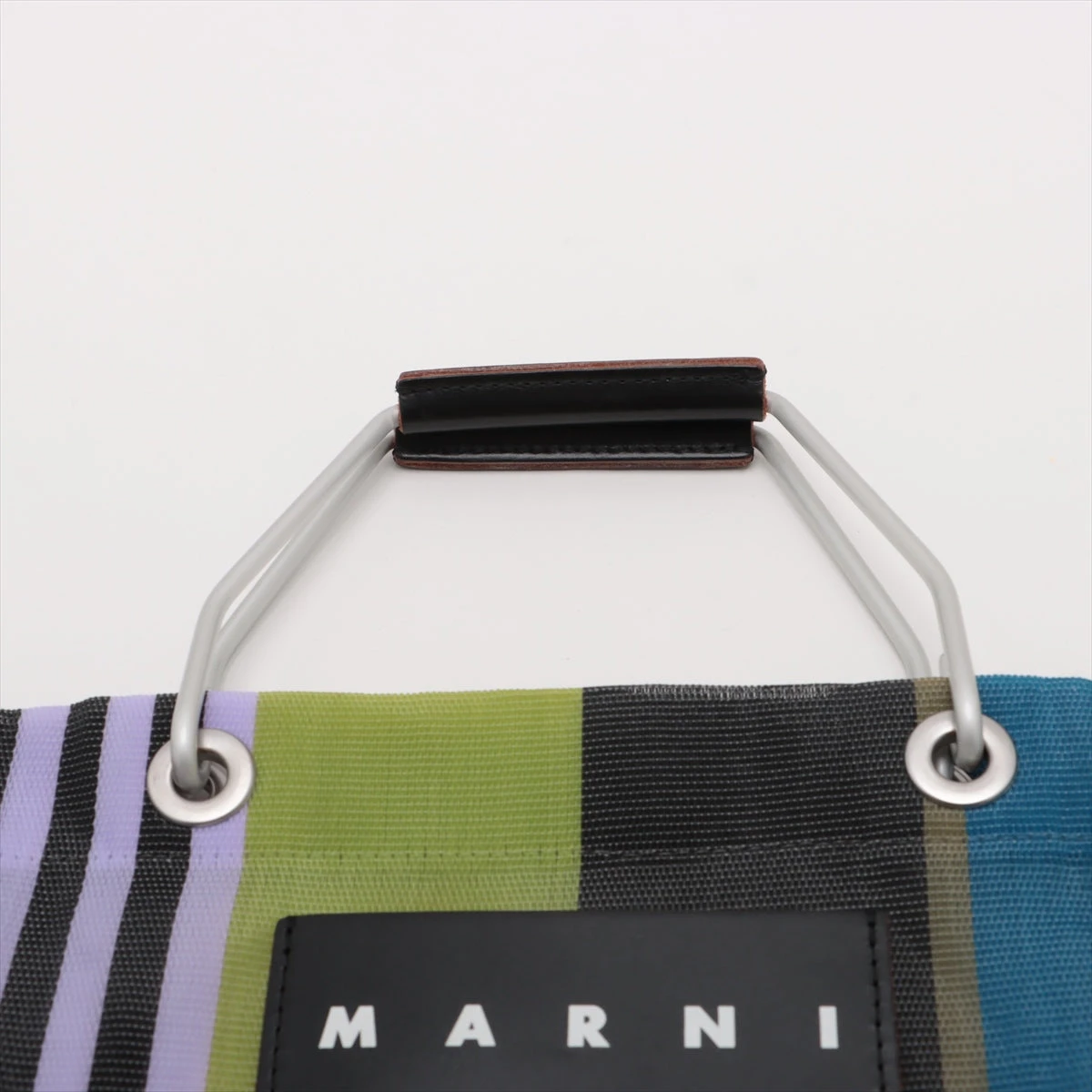 マルニ マーケット ビニール ハンドバッグ マルチカラー