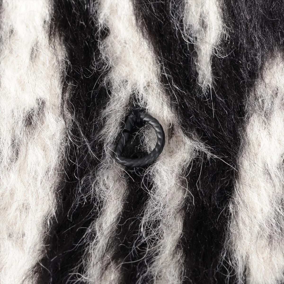 サンローランパリ ゼブラ　モヘヤ チェスター コート 52 ケリング　ラマ サンローランパリ ゼブラ モヘヤ チェスター コート 52 ケリング