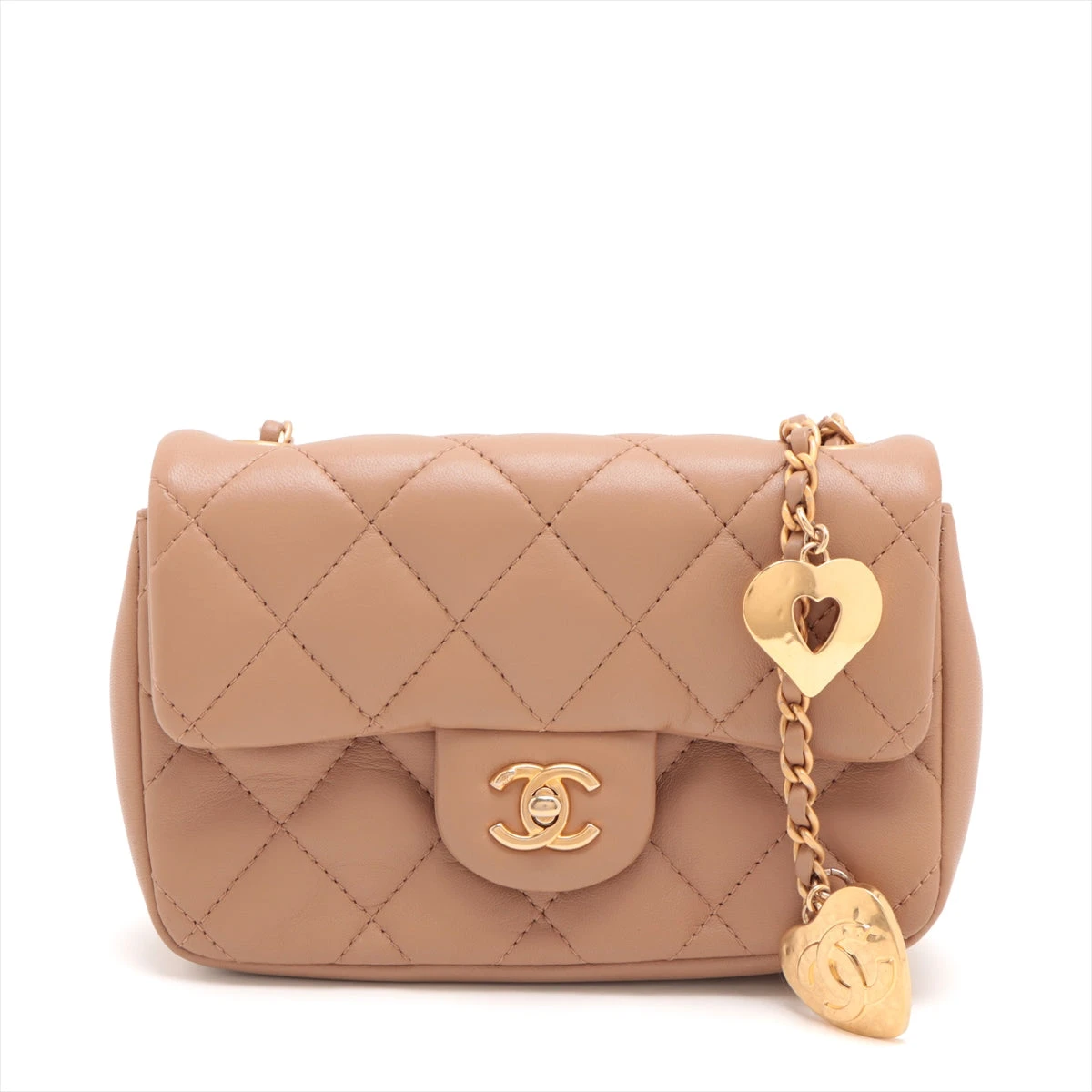 CHANEL ミニマムトラッセ ラムスキン シングルフラップ シングルチェーンバッグ CHANEL マトラッセ シングルフラップシングルチェーン 2021年以降