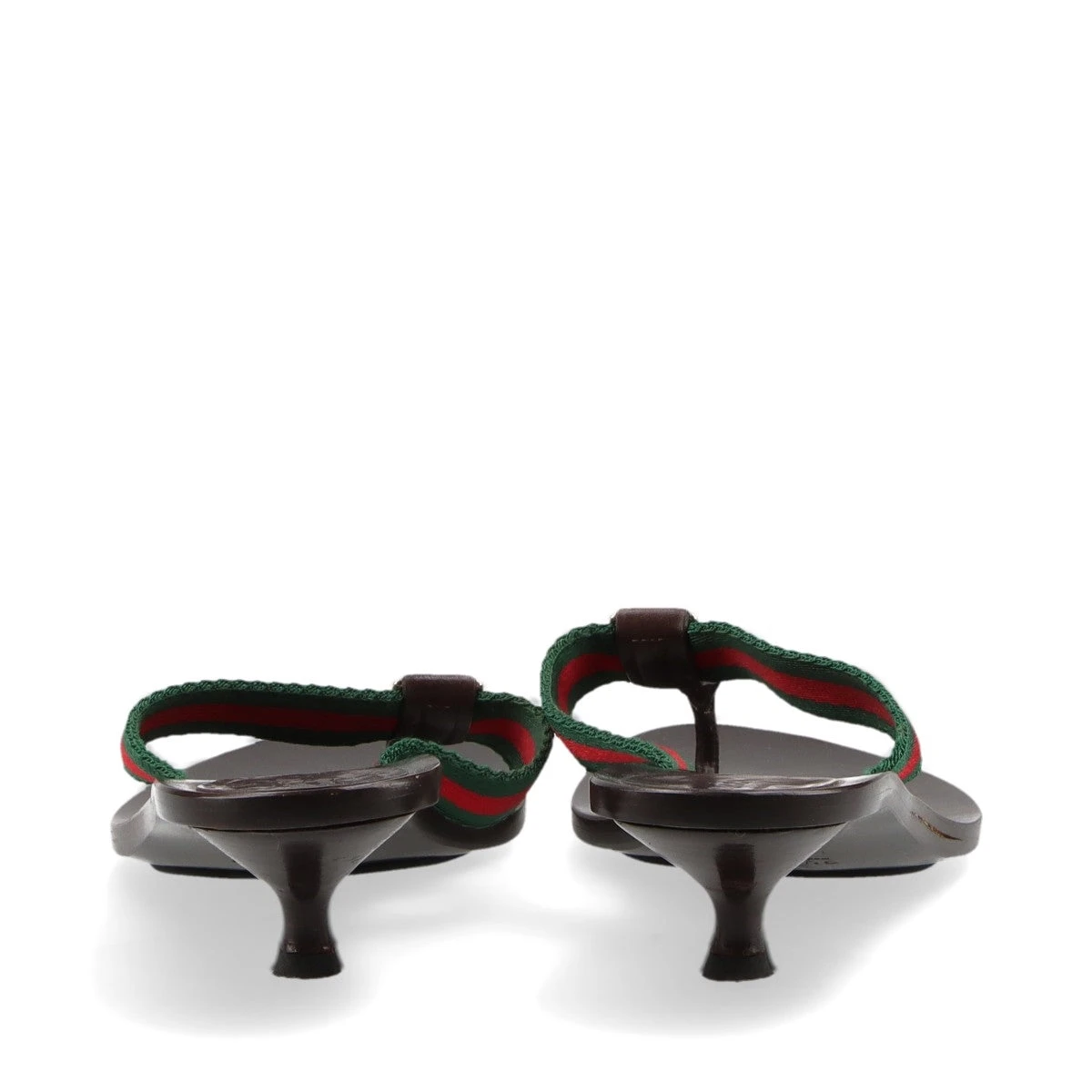 グッチ インターロッキングG レザー×ファブリック サンダル 37  