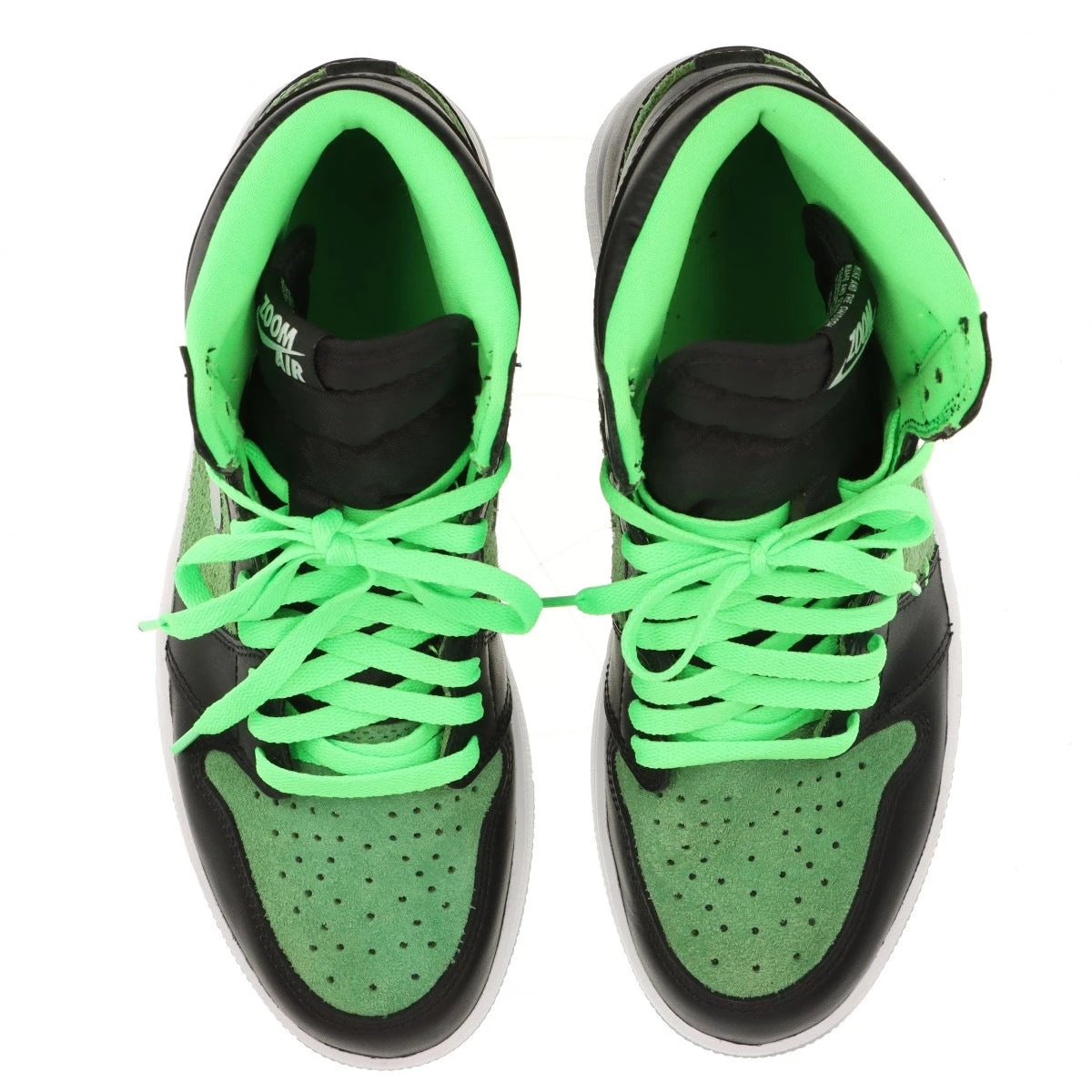 ILLCOMMONS イルコモンズ レザーハイカットスニーカー グリーン ナイキ AIR JORDAN 1 HIGH ZOOM レザー×スエード ハイカット