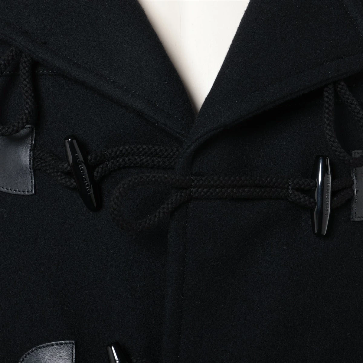 バーバリーロンドン黒 ウールカシミヤコート バーバリーBURBERRY LONDON カシミヤ混ウールシングルコート 黒