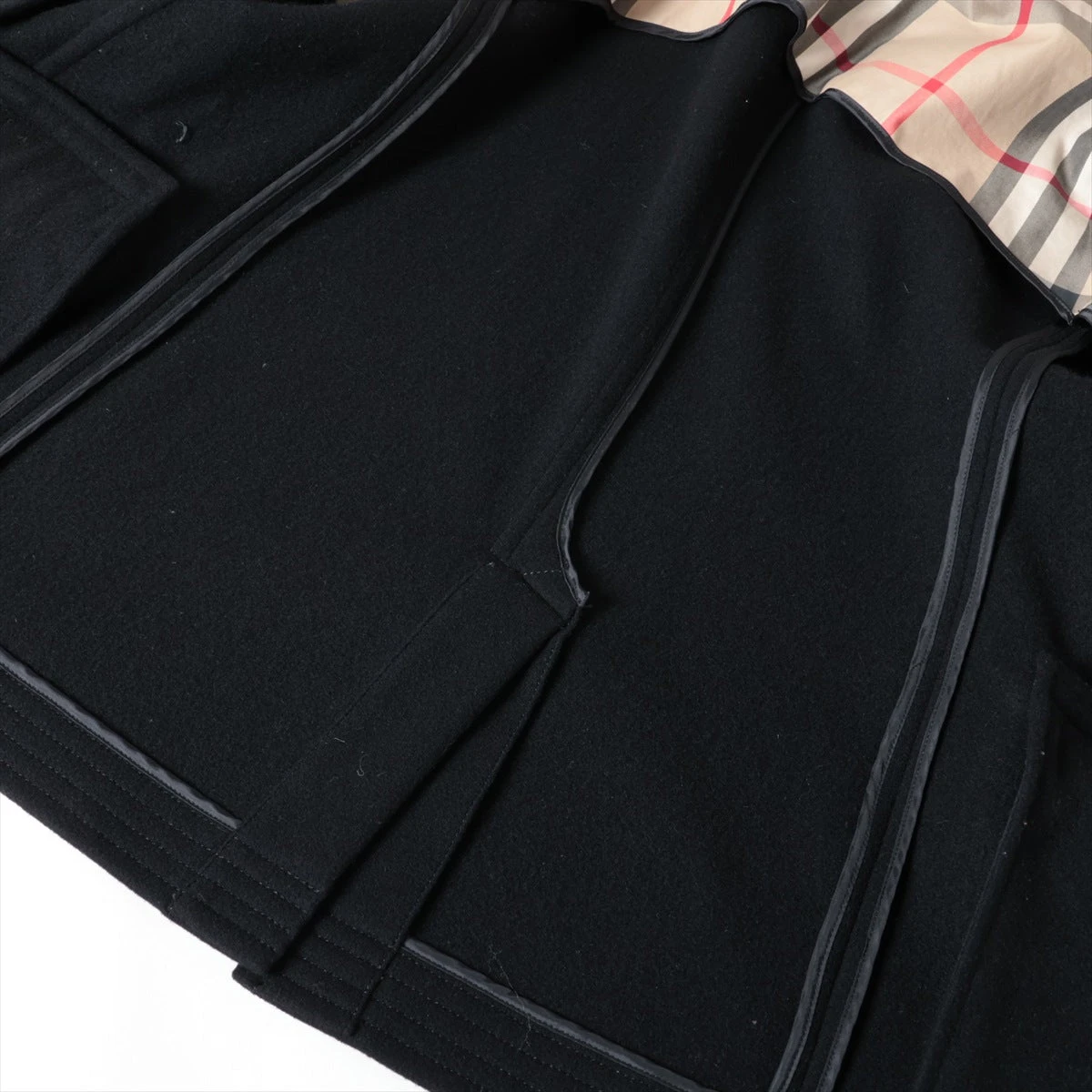 極美品 バーバリーロンドン specialty ダッフルコート 英国製　ブラック バーバリーロンドン ダッフルコート サイズ1 S レディース美品