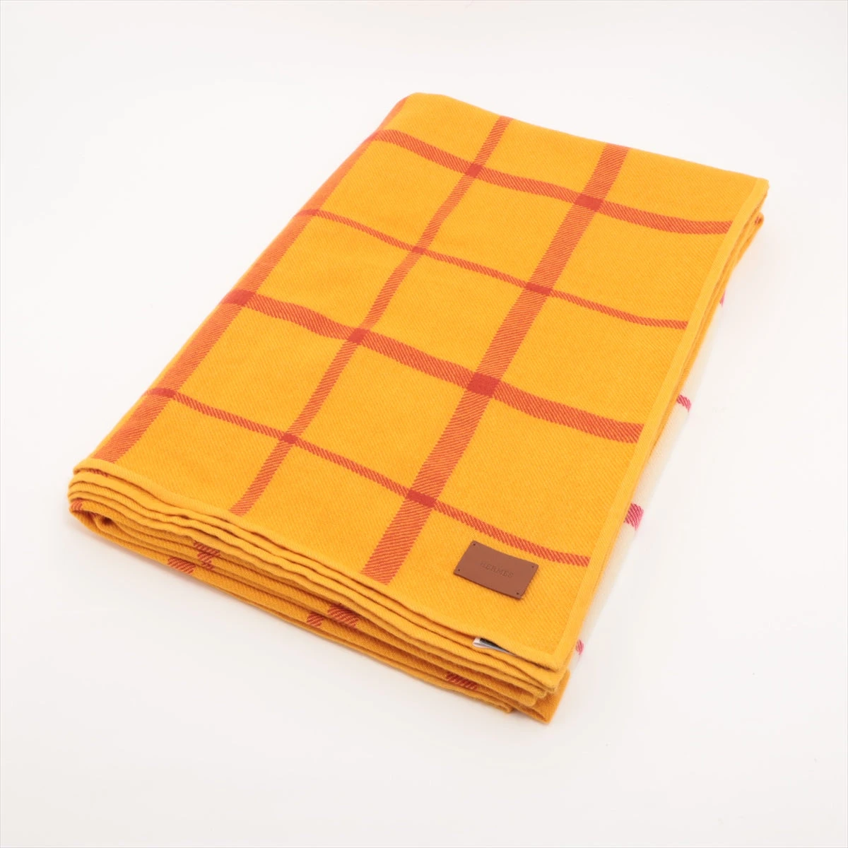 HERMÈS エルメス カシミヤ100% 大判ブランケット 200ｘ290cm HERMÈS エルメス カシミヤ100% 大判ブランケット 200x290cm