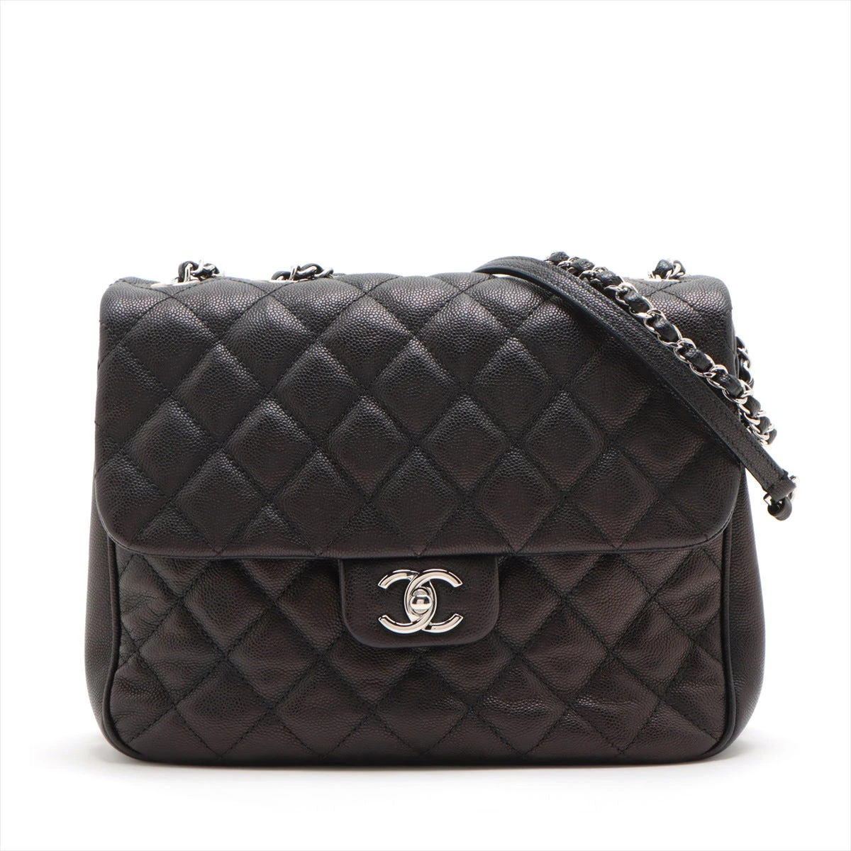 CHANEL マトラッセ 25 キャビアスキン 黒