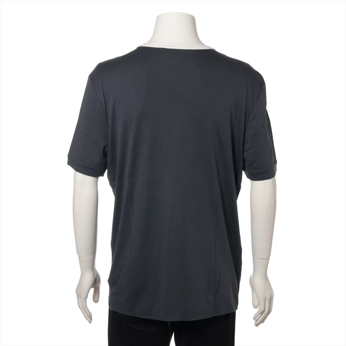 ヴィトン LVロゴ 09SS コットン Tシャツ L メンズ ブラック RM091M 