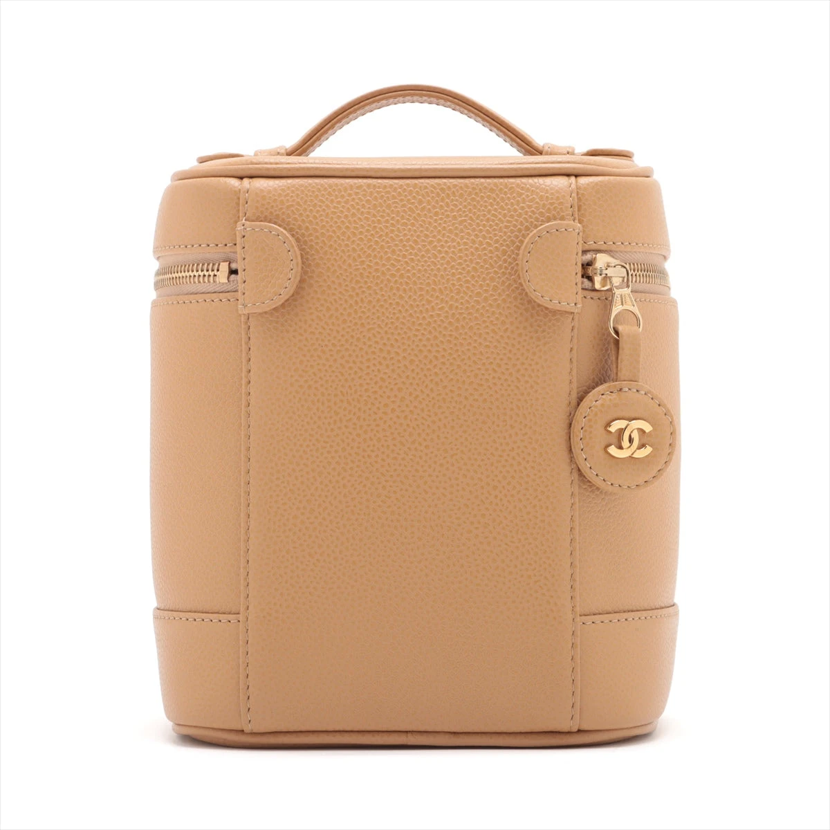 CHANEL ココマーク バニティバッグ オレンジベージュ レザー 付属品 CHANEL ココマーク バニティバッグ オレンジベージュ レザー 付属品