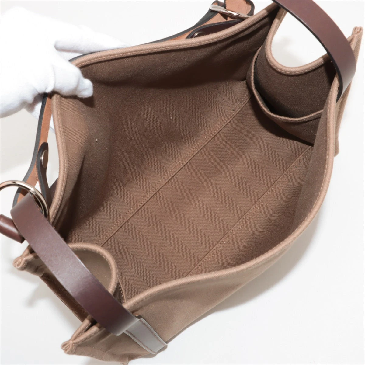 エルメス カバス トワルシェブロン バックパック エルメス サックカバリコール トワルシェブロン×レザー カーキ