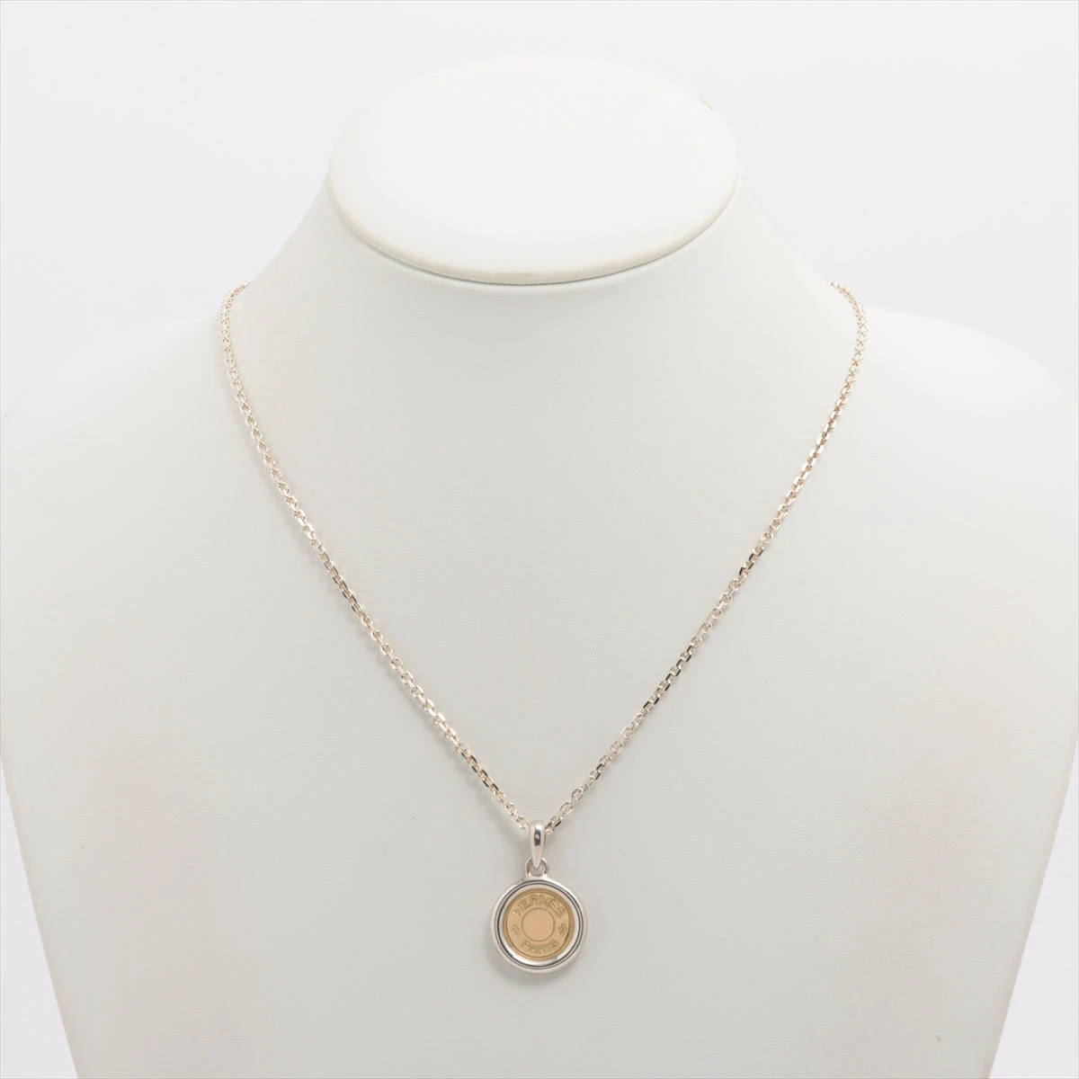 エルメス セリエ ネックレス 925×750 13.6g ゴールド×シルバー