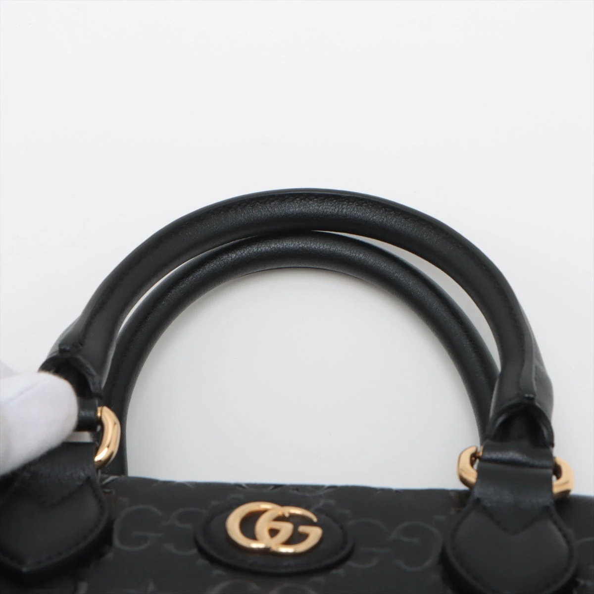 グッチ GGスター レザー 2WAYハンドバッグ ブラック 675773