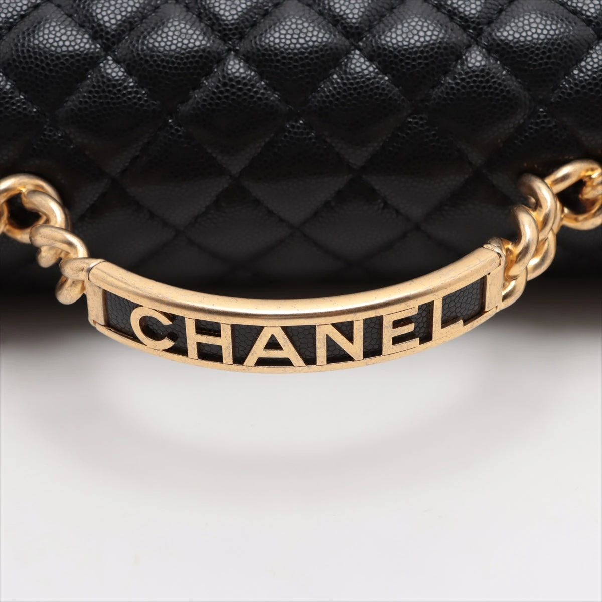 CHANEL シャネル ボーイシャネル ショルダーバッグ ブラック キャビア ゴールド金具 ボーイシャネル チェーンショルダーバッグ キャビアスキン ブラック