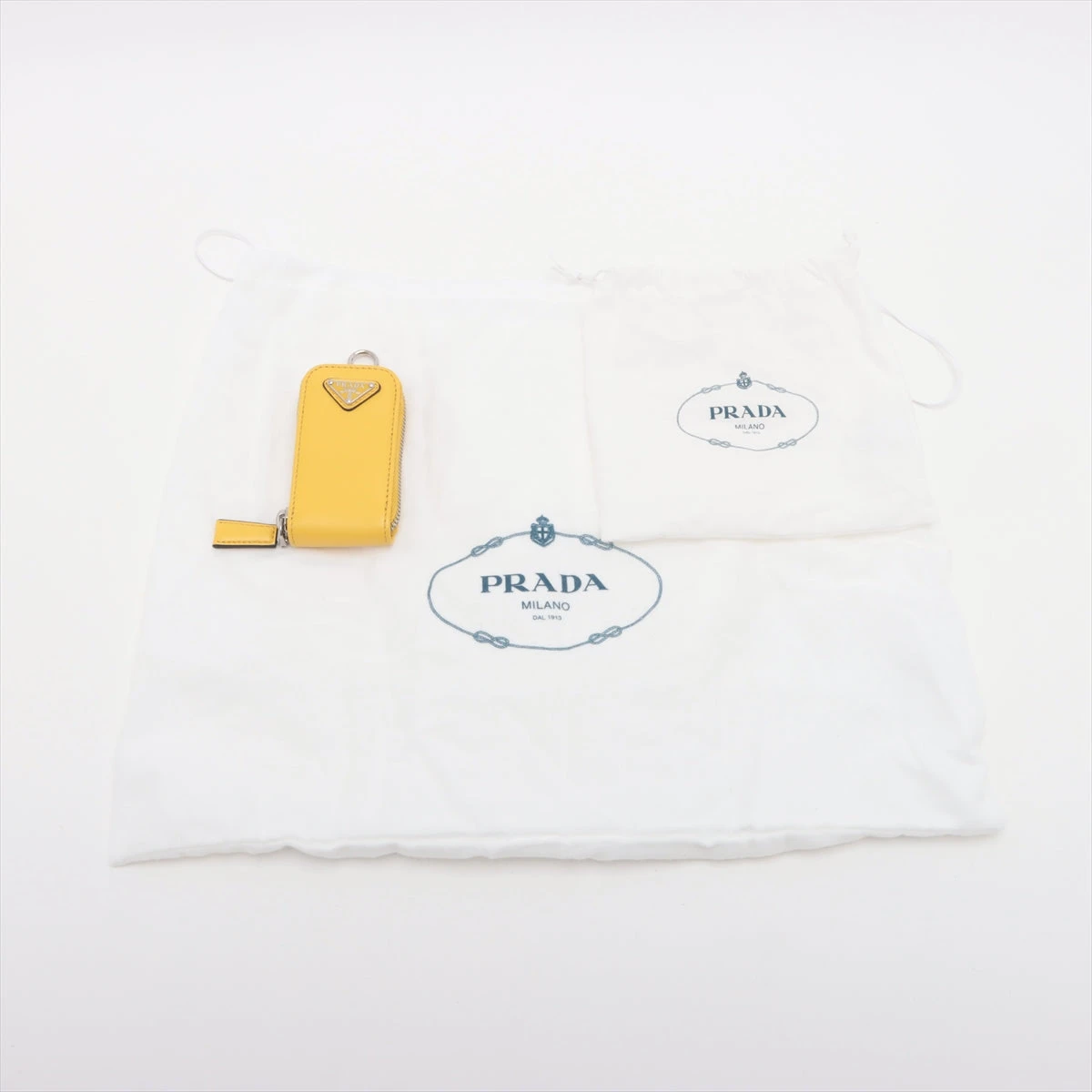 PRADA プラダ トライアングル ショルダー バッグ イエロー PRADA プラダ トライアングル ショルダー バッグ イエロー