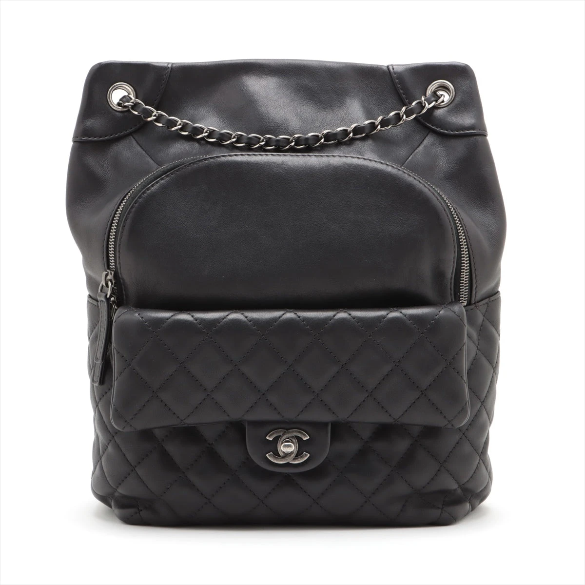シャネル ラムスキン マトラッセ チェーン バックパック A65834 CHANEL - CHANEL(シャネル) リュックサック マトラッセ A65834