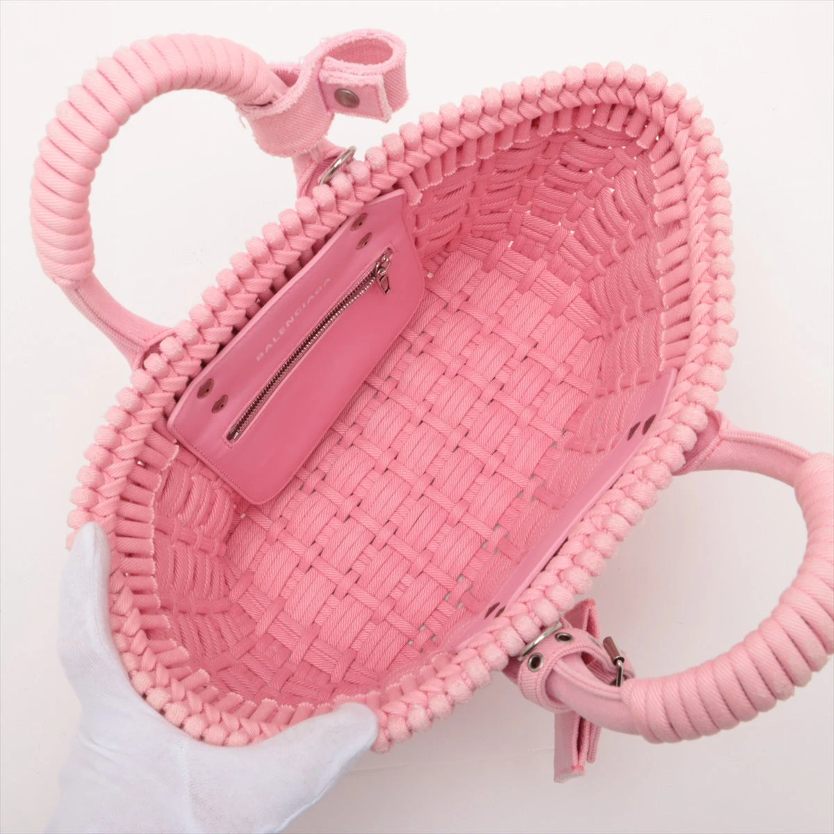 バレンシアガ ビストロバスケットバッグXS デニム 2WAYハンドバッグ  