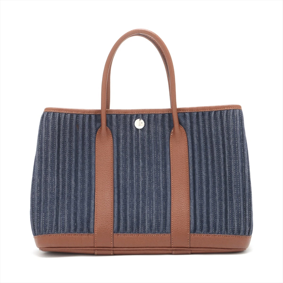 【美品】 エルメス ガーデンパーティTPM ボルデュック 限定品 エルメス ガーデンパーティ30 TPM トワルデニムカヌレ×ブッフル