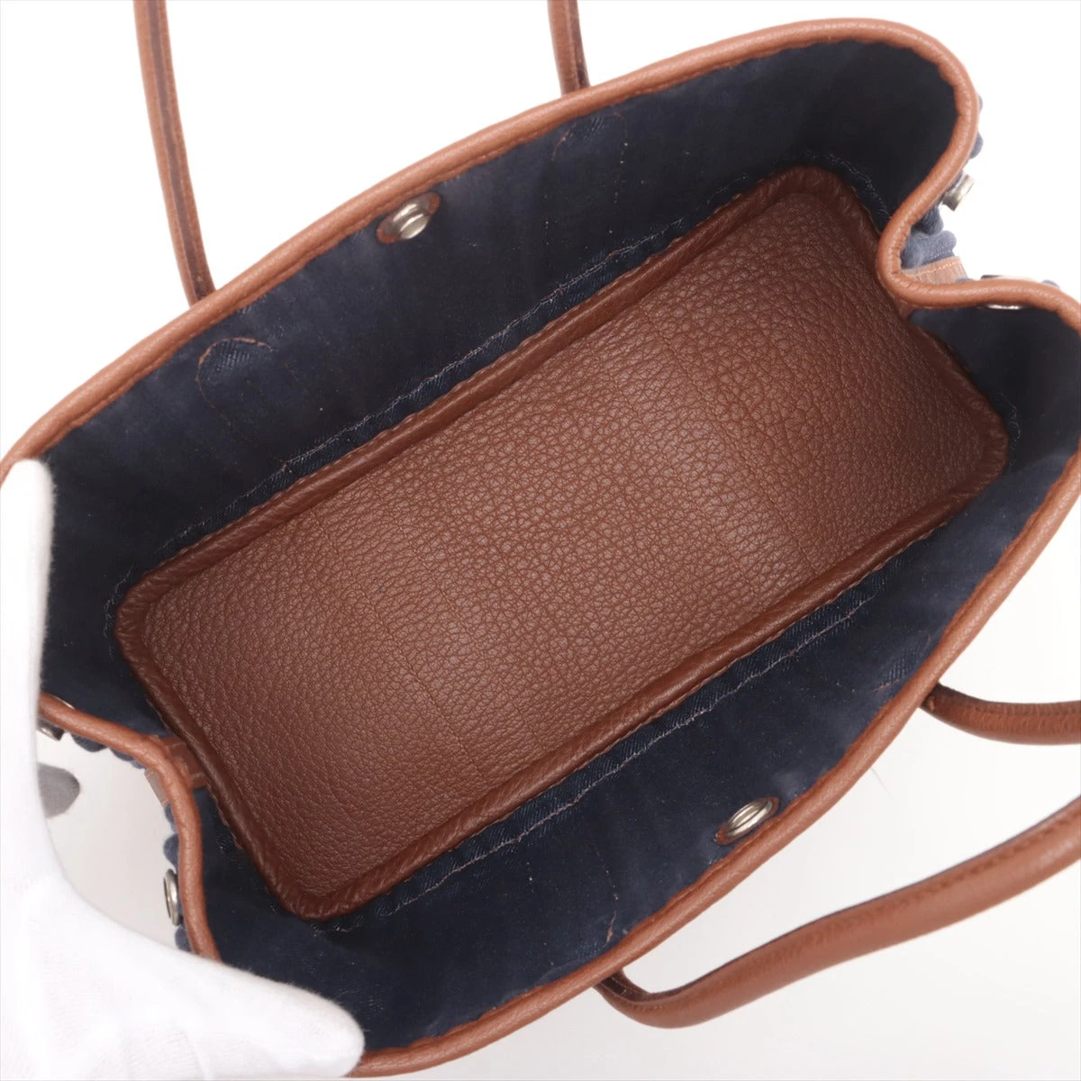 エルメス ガーデンパーティ30 TPM トワルデニムカヌレ×ブッフル