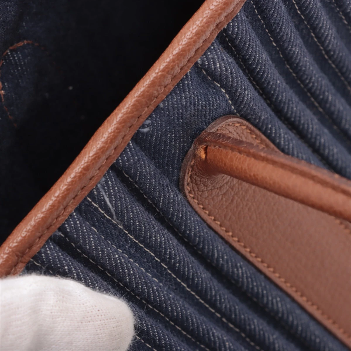 エルメス ガーデンパーティ30 TPM トワルデニムカヌレ×ブッフル