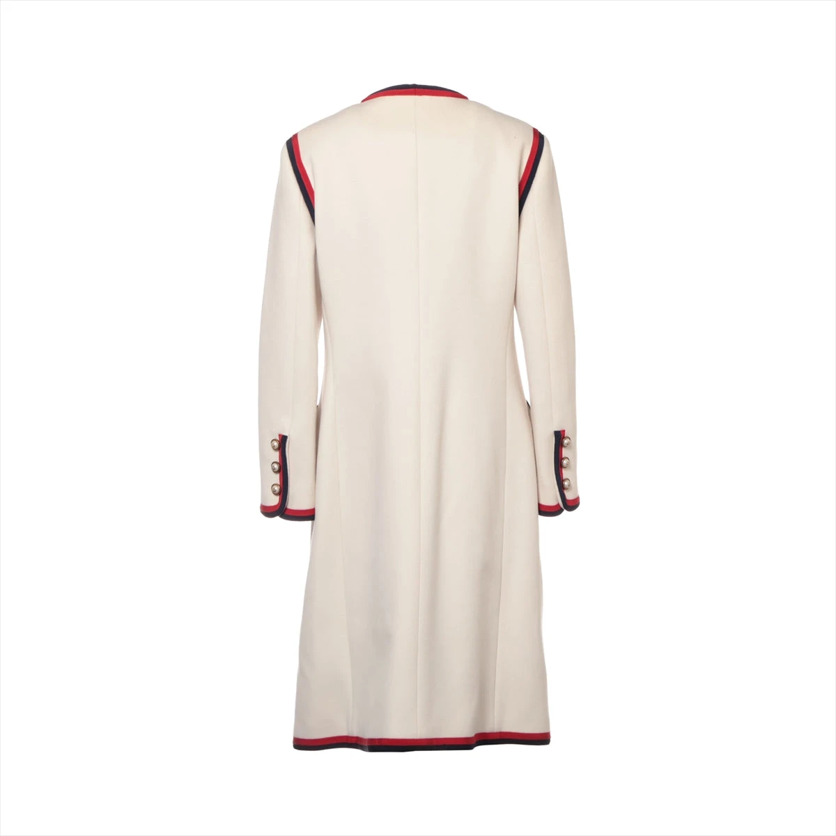 【一枚でも可愛く♪】GUCCI アイボリー ウールブレンド コート 24-25新作 グッチ ウール コート (GUCCI/コート) 776572 ZHW03