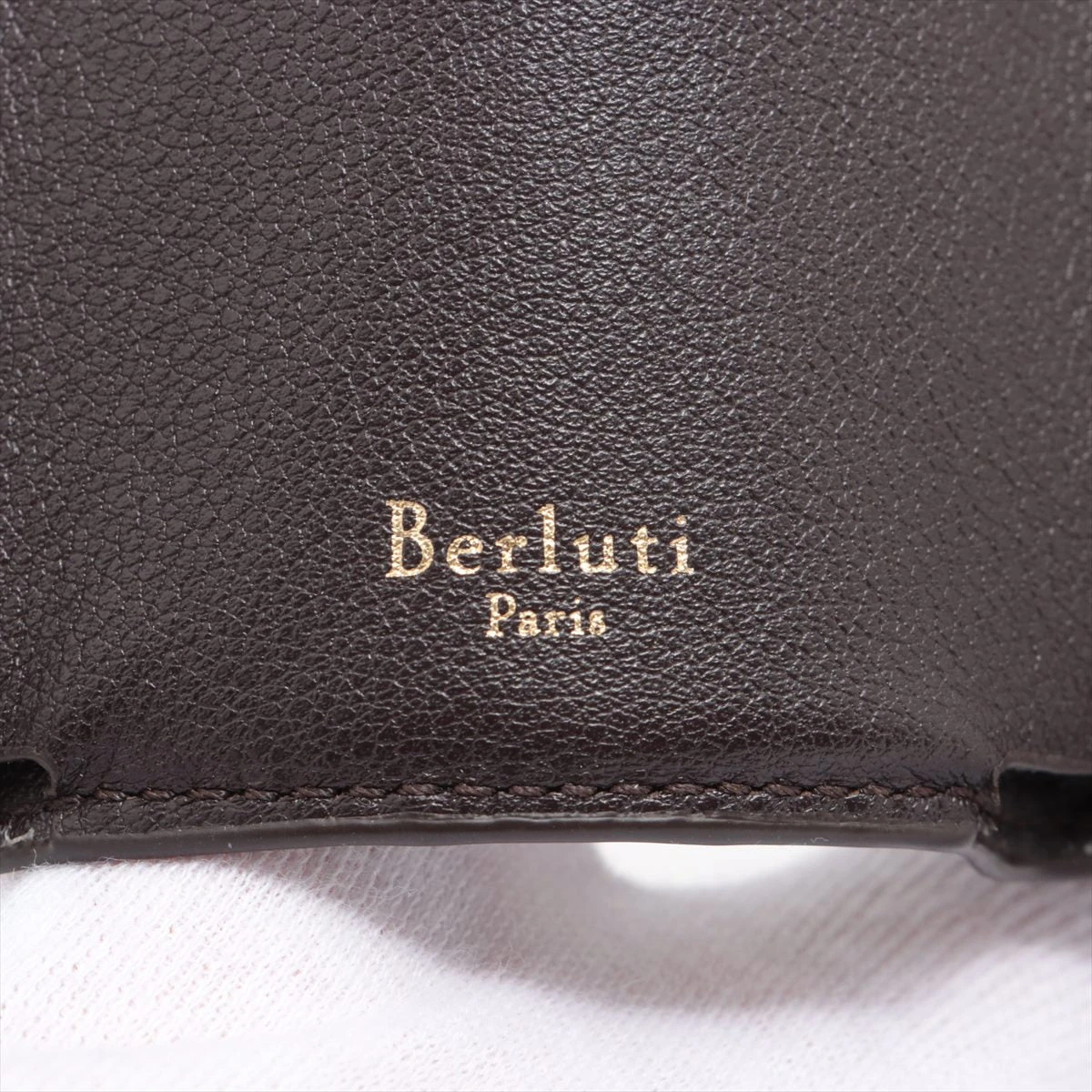 ベルルッティ トワルマルブフ PVC×レザー コンパクトウォレット