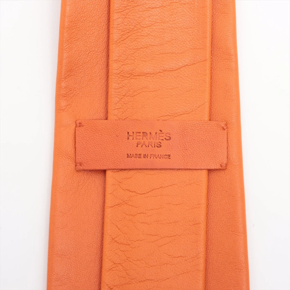 エルメス ネクタイ レザー オレンジ A3047601｜中古ブランド品 