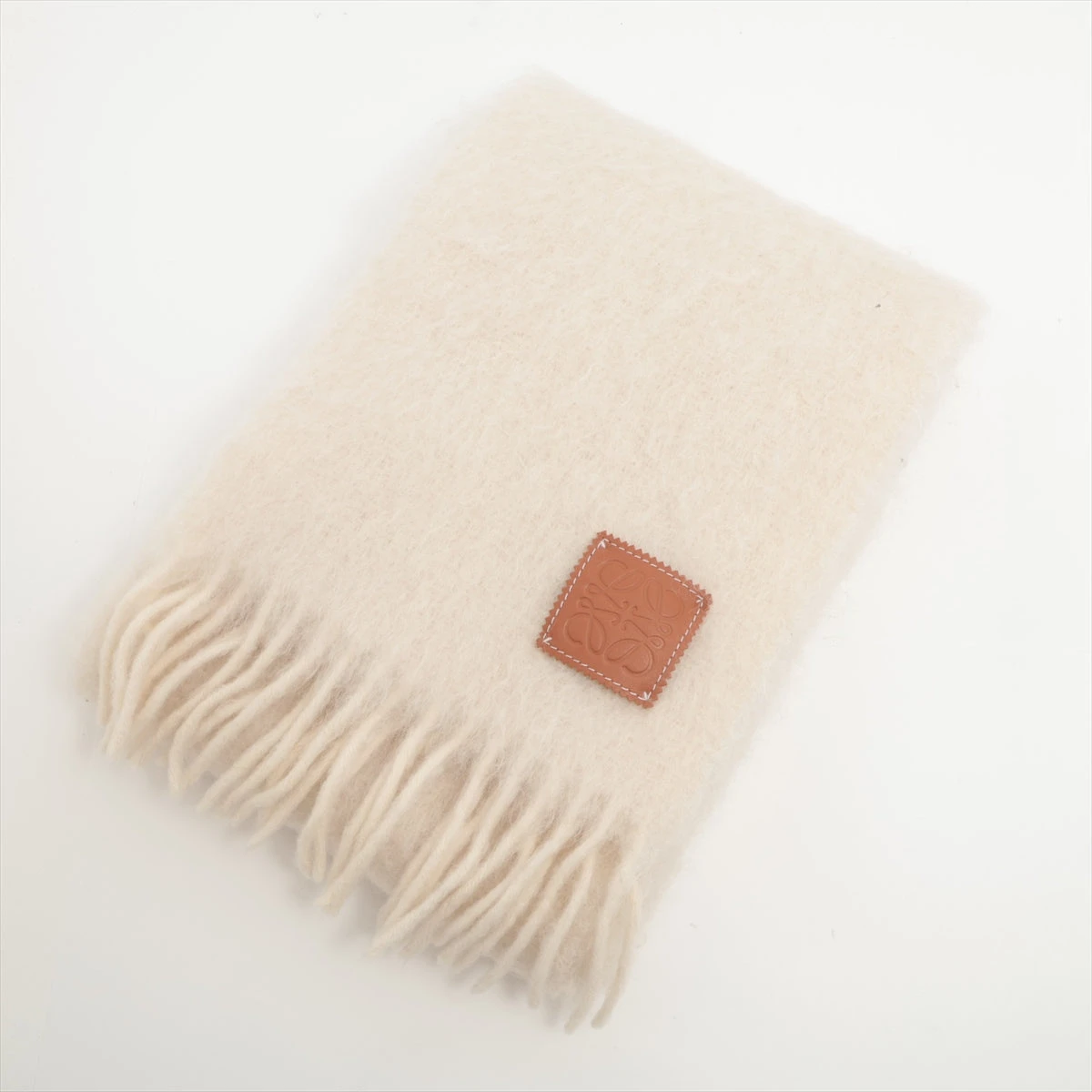 ◇ロエベ◇ アナグラム マフラー モヘヤ モヘア ウール ナイロン