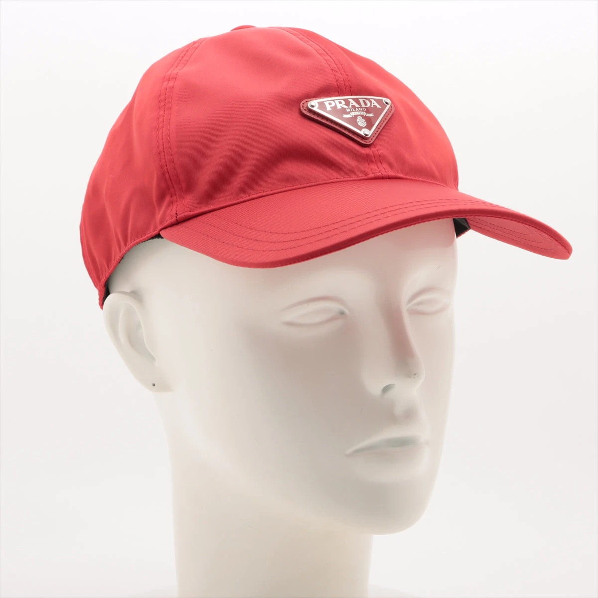 プラダ キャップ M ナイロン レッド A3056873｜中古ブランド品  