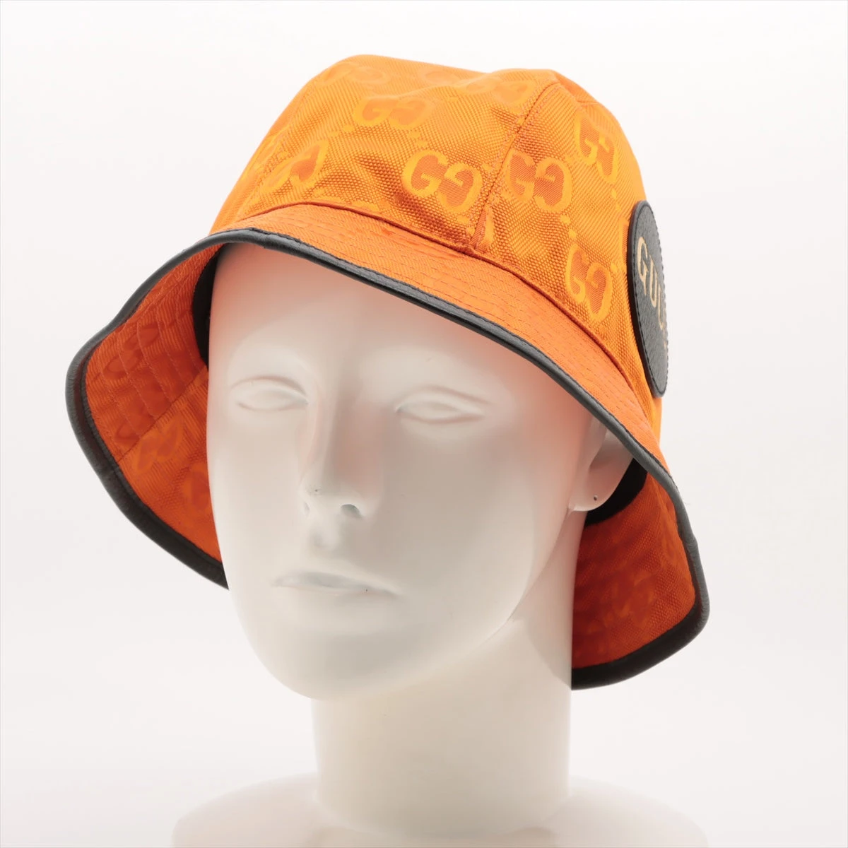 グッチ 627115 オフザグリッド ハット L59cm コットン×レーヨン  