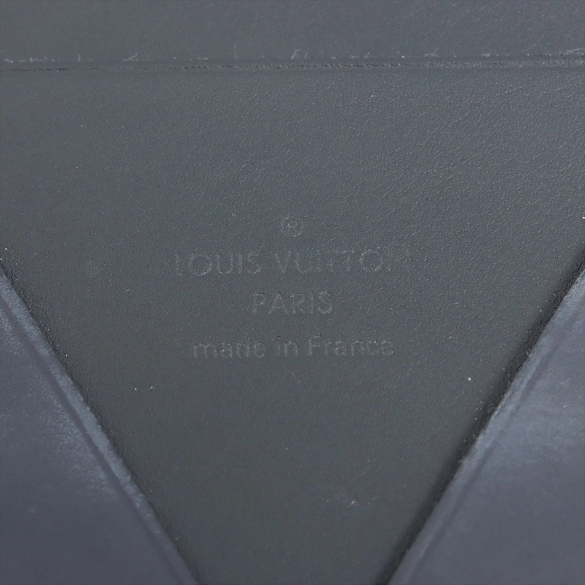 ヴィトン Vライン Eジップロング M61251 ネイビー×ブラック 財布  