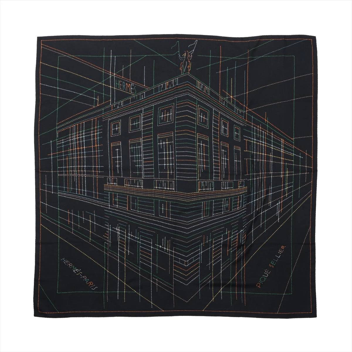 エルメス カレジェアン PIQUE SELLIER ピケ セリエ ストール カシミヤ