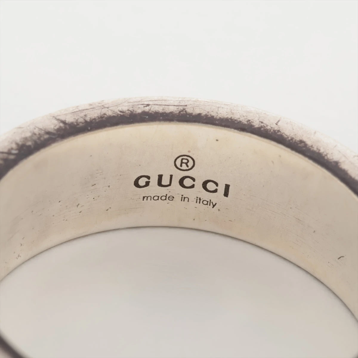 GUCCI インターロッキングGリング / ターコイズ　11号 グッチ インターロッキングG リング 11 925 5.0g シルバー