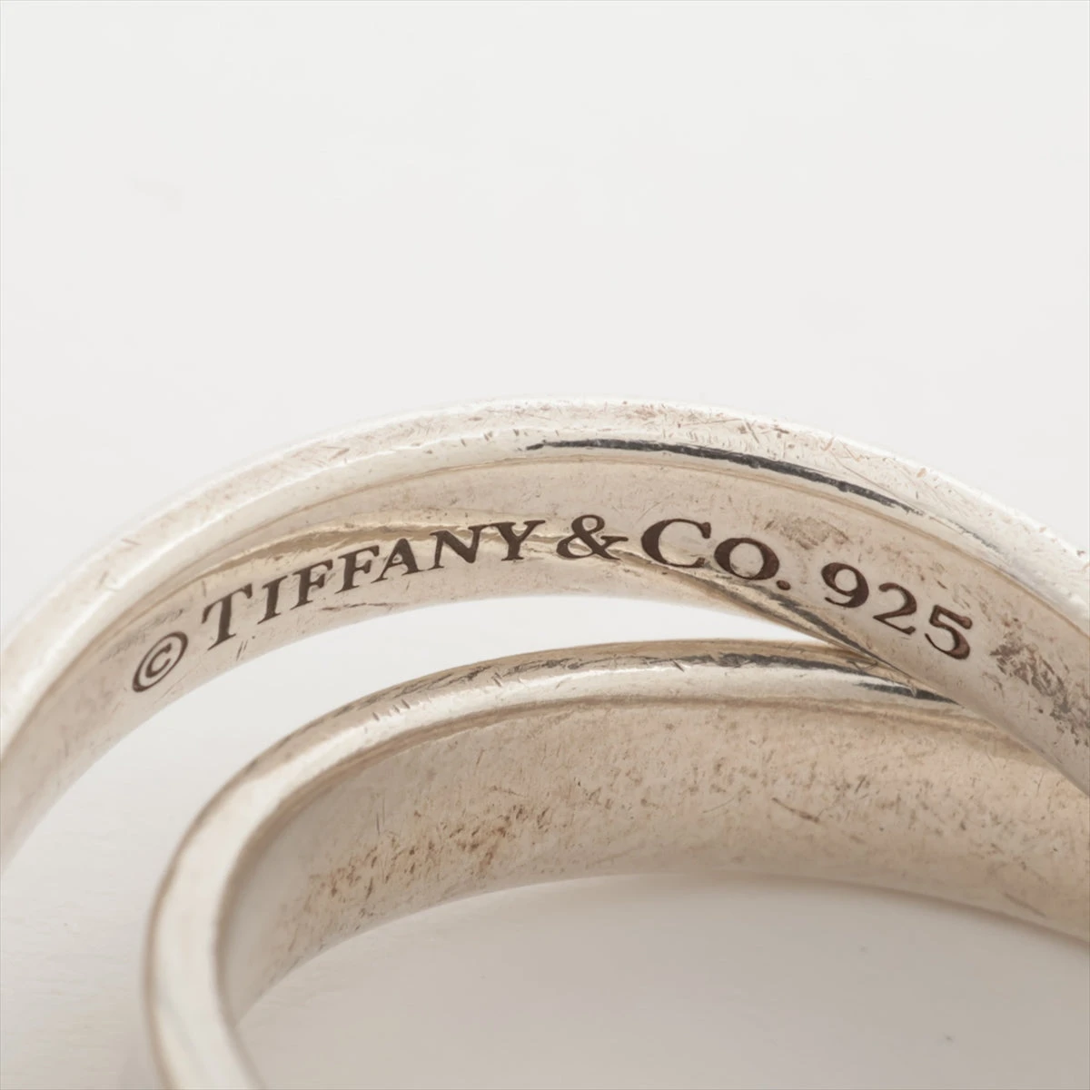 ティファニーインターロッキング1837二連リング　シルバーTiffany &Co ティファニーインターロッキング1837二連リング シルバーTiffany