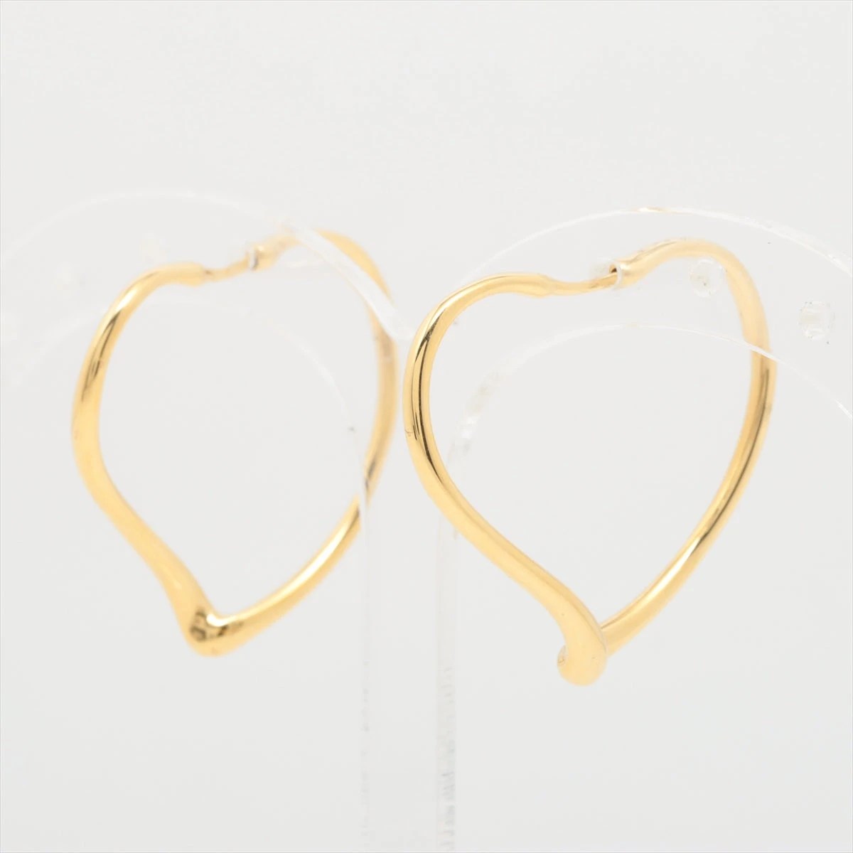 ティファニー オープンハート フープ ピアス 750(YG) 8.3g A3051429