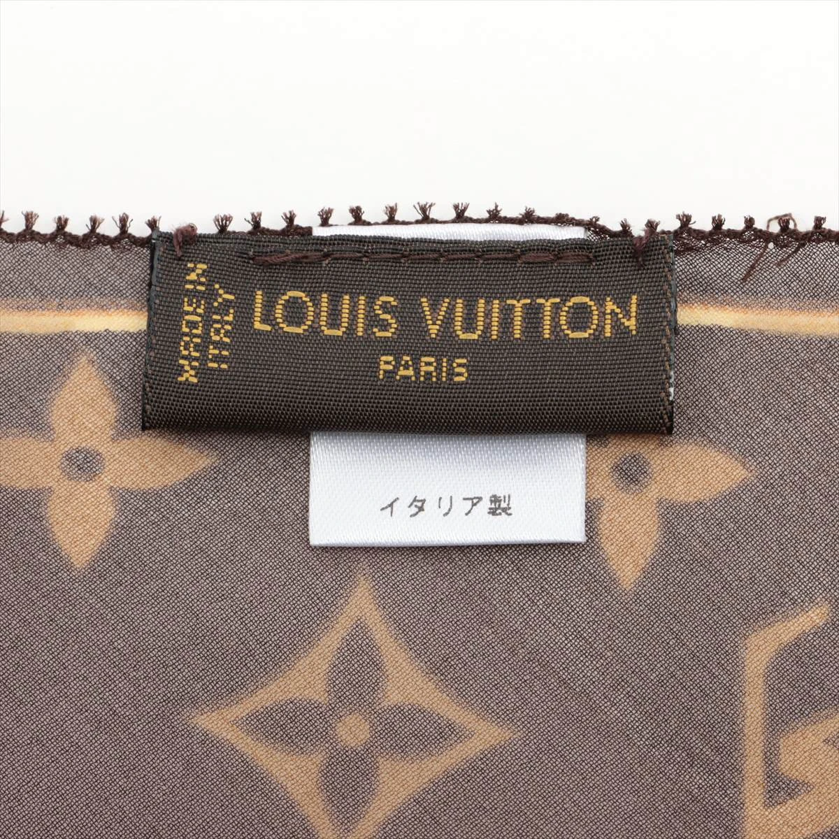 ヴィトン 401910 エシャルプ・モノグラム・レオパード ストール シルク