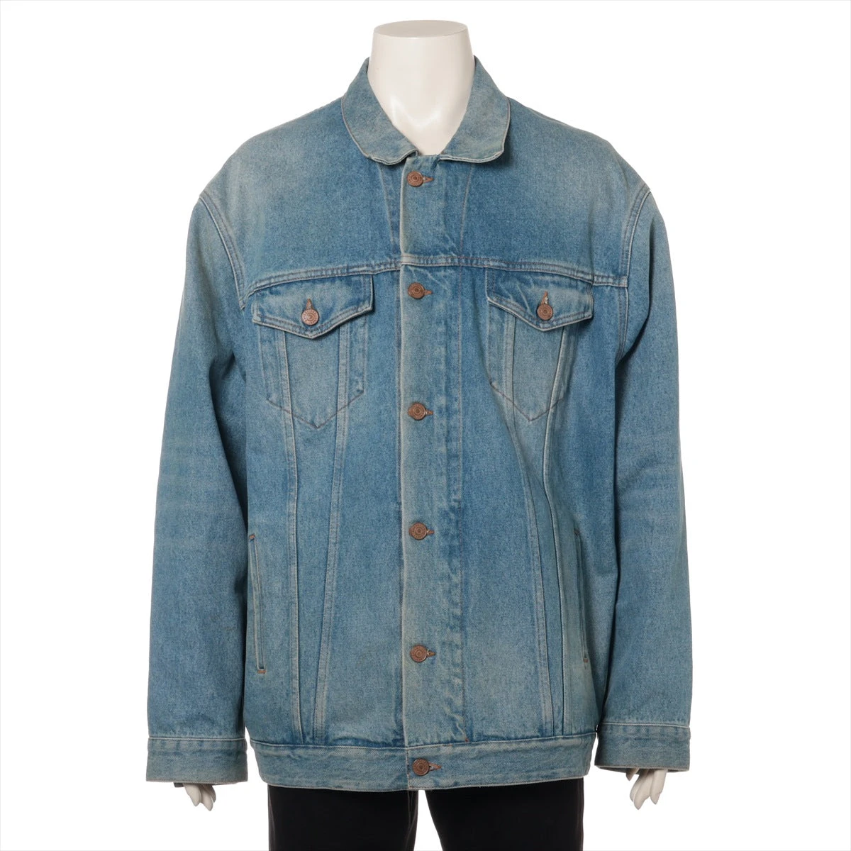バレンシアガ 20年 コットン デニムジャケット XS メンズ ブルー