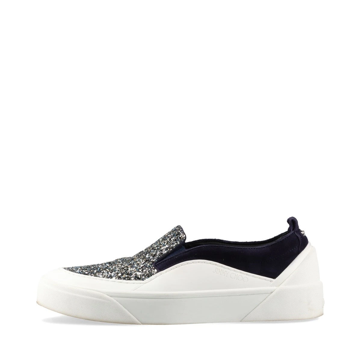 華やぎ【Jimmy Choo】スエード レザー スリッポン ジミーチュウ レザー×スエード スリッポン 38 レディース