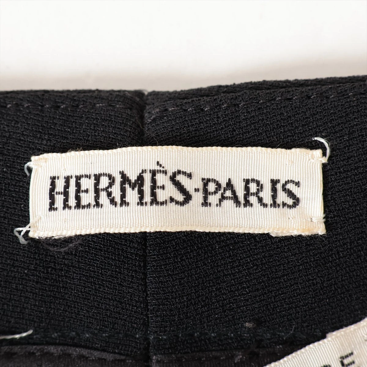 HERMES シルク ブラックパンツ 38 中古・古着通販】HERMES (エルメス) スラックス ブラック サイズ