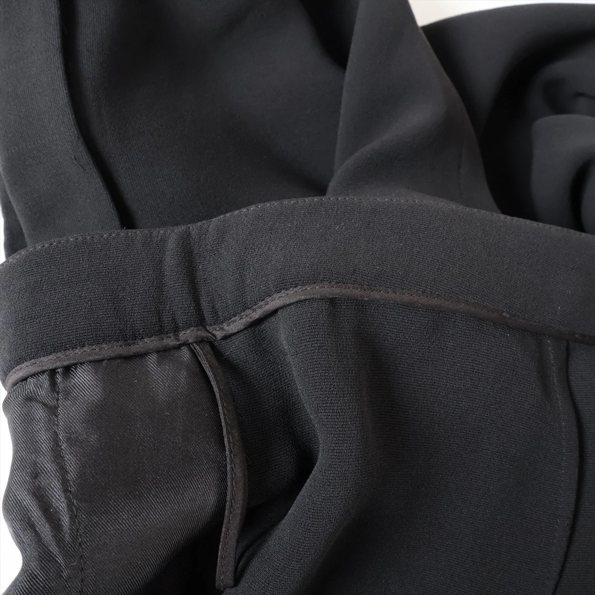 エルメス マルジェラ期 シルク パンツ 40 レディース ブラック 裾補修