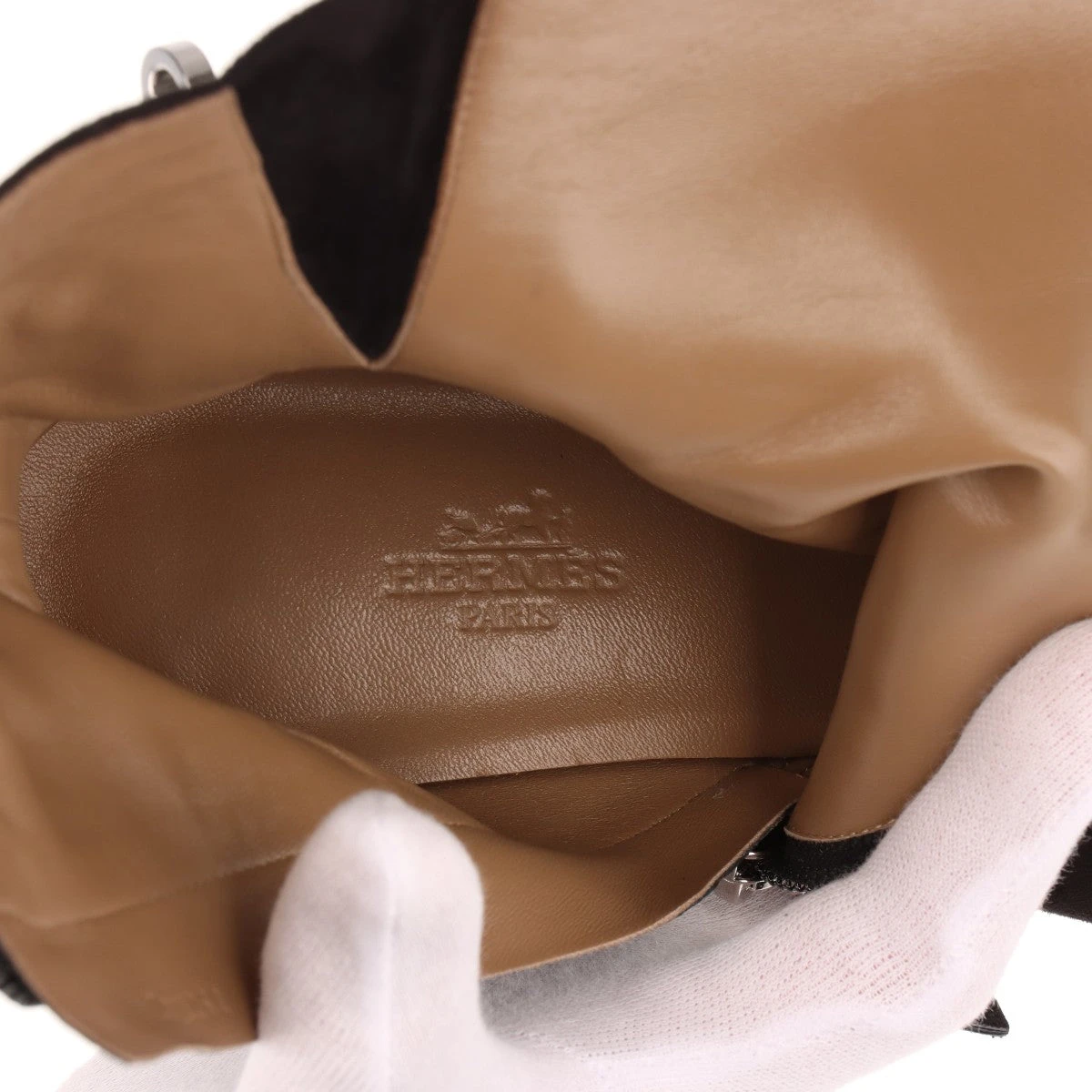 HERMES サンジェルマン　スエード　ブラック　ショートブーツ　37 000000069712_Ts4EKUg.jpg