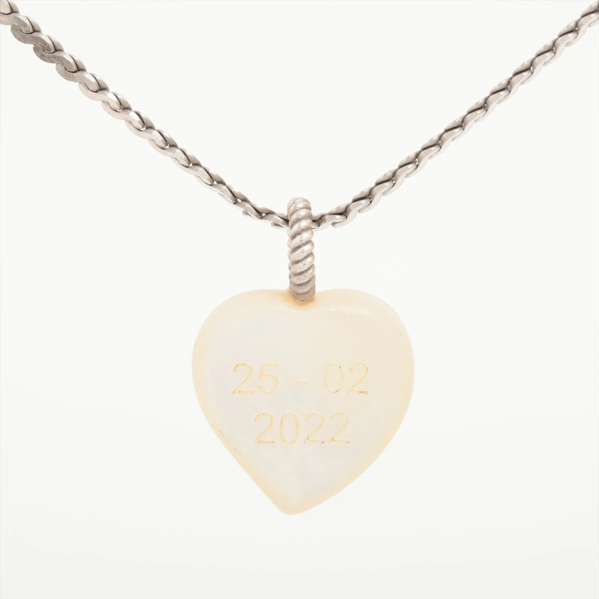 グッチ ハート ネックレス 925 8.4g シルバー シェル A3059938