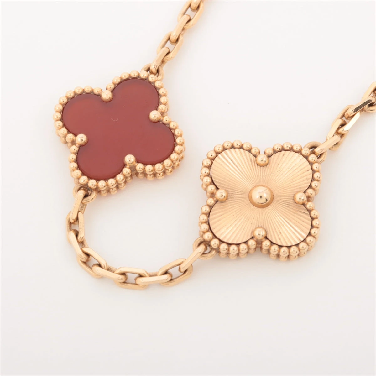 ヴィンテージ アルハンブラ ブレスレット、5モチーフ 18K ローズ