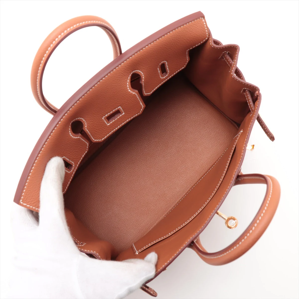 エルメス バーキン25 トゴ ゴールド ゴールド金具 W:2024年 A3051001  