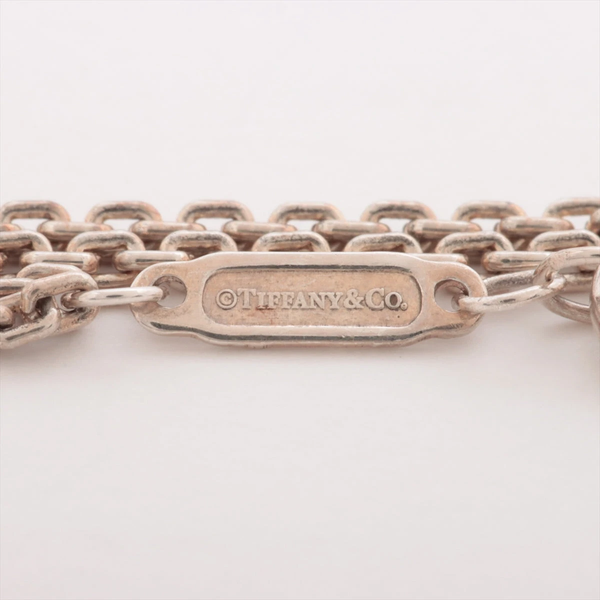 ティファニー ハードウェア ダブル ネックレス 925 11.9g