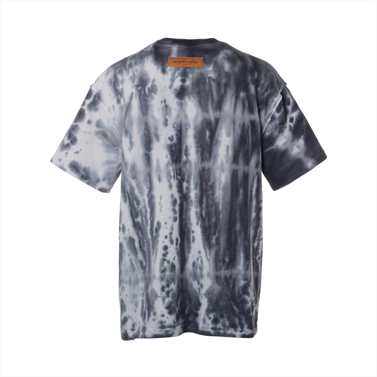 ヴィトン 22AW コットン Tシャツ L メンズ グレー×オレンジ RM222 