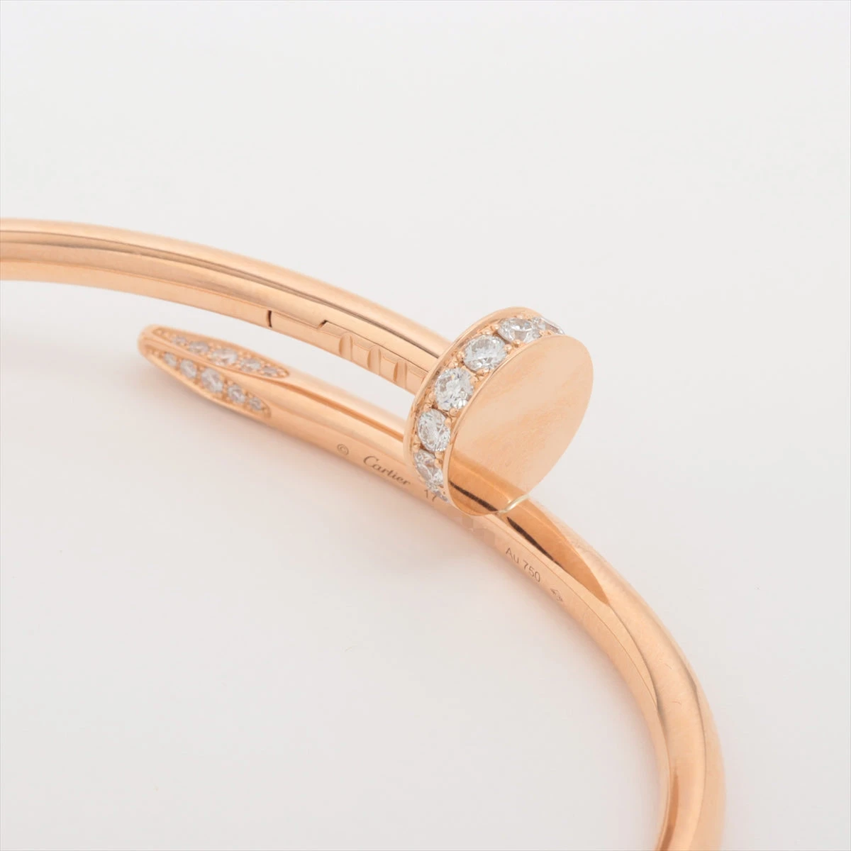 カルティエ ジュストアンクル ダイヤ ブレスレット 750(PG) 30.7g 17
