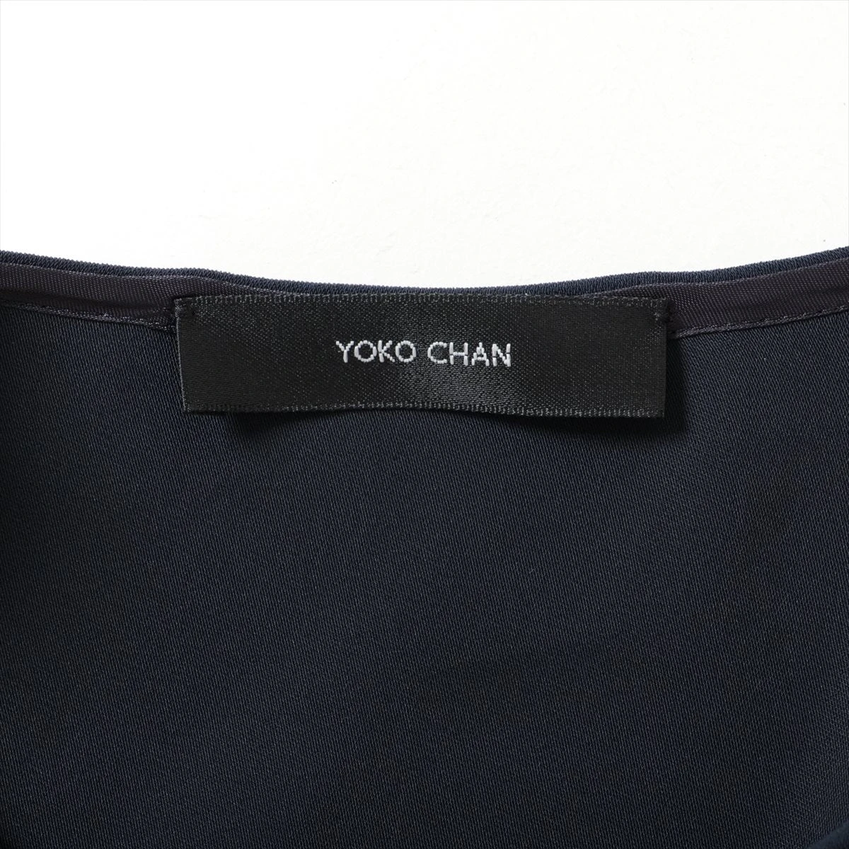 YOKO CHANノースリーブワンピース ネイビー 36